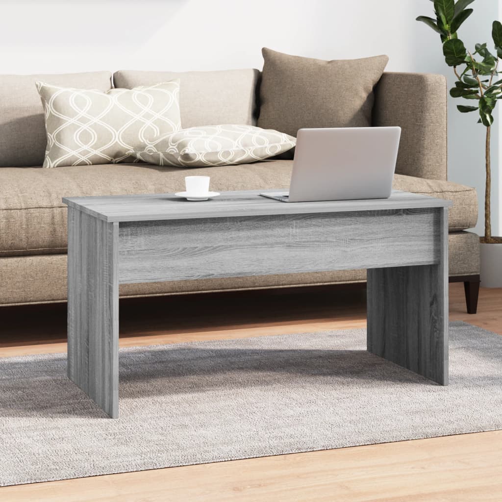 Coffee table, gray oak, 102x50.5x52.5cm, wood