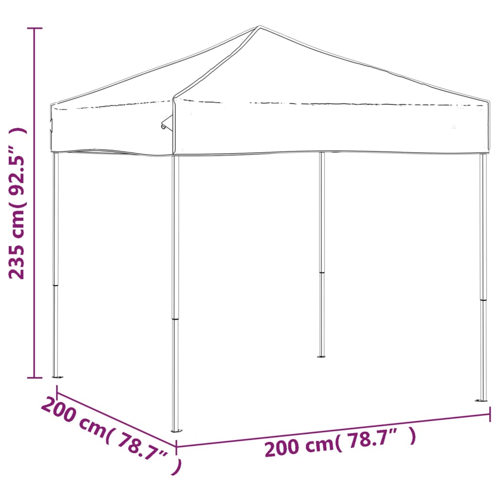 Pasākumu telts FERRO, zila, 2x2m