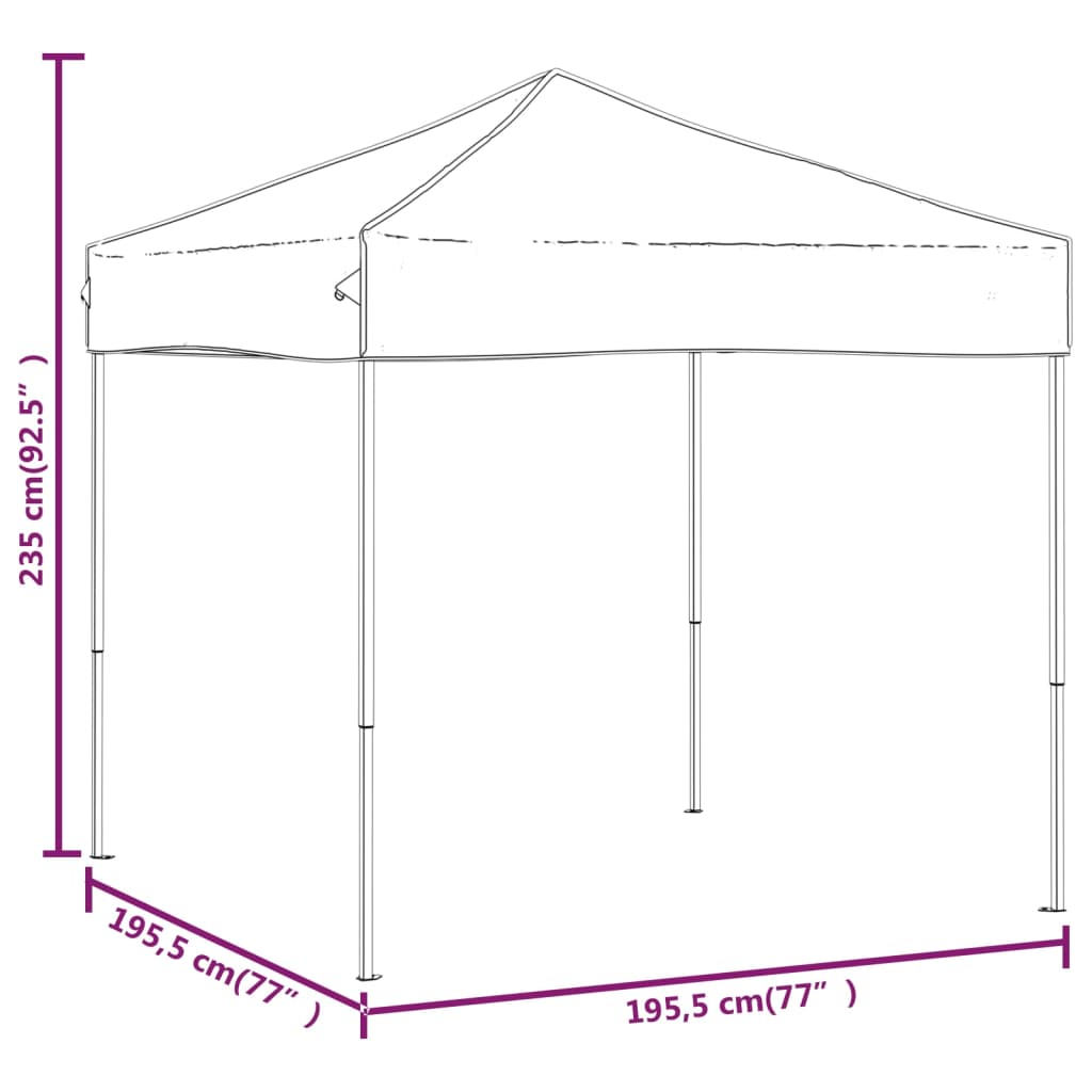 Pasākumu telts FERRO, balta, 2x2m