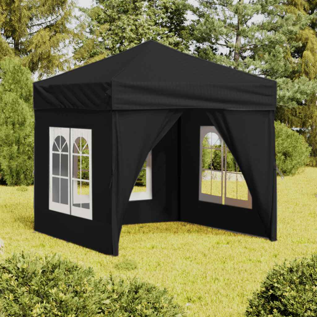 Event gazebo FERRO, black, 2x2m