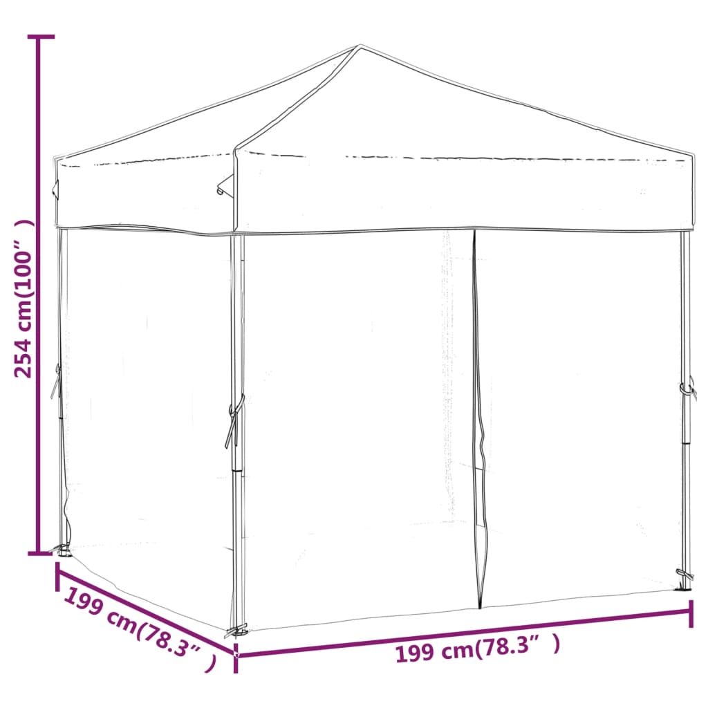 Pasākumu telts FERRO, balta, 2x2m