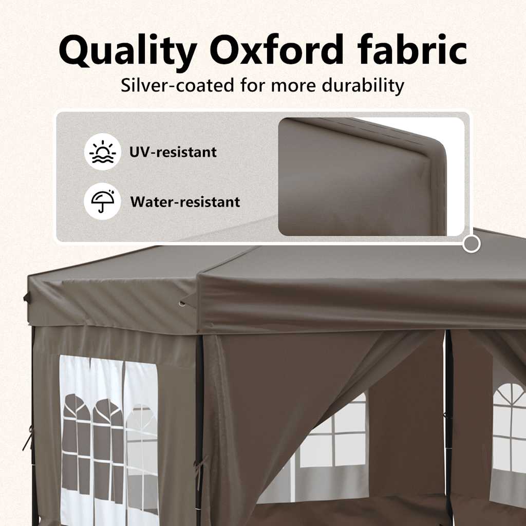 Proginė palapinė FERRO, taupe, 3x3m