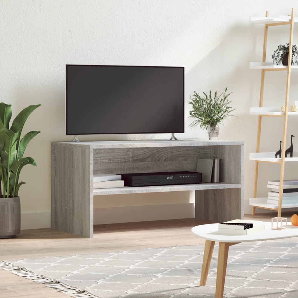 TV skapītis, pelēks ozols, 80x40x40cm, inženierijas koksne