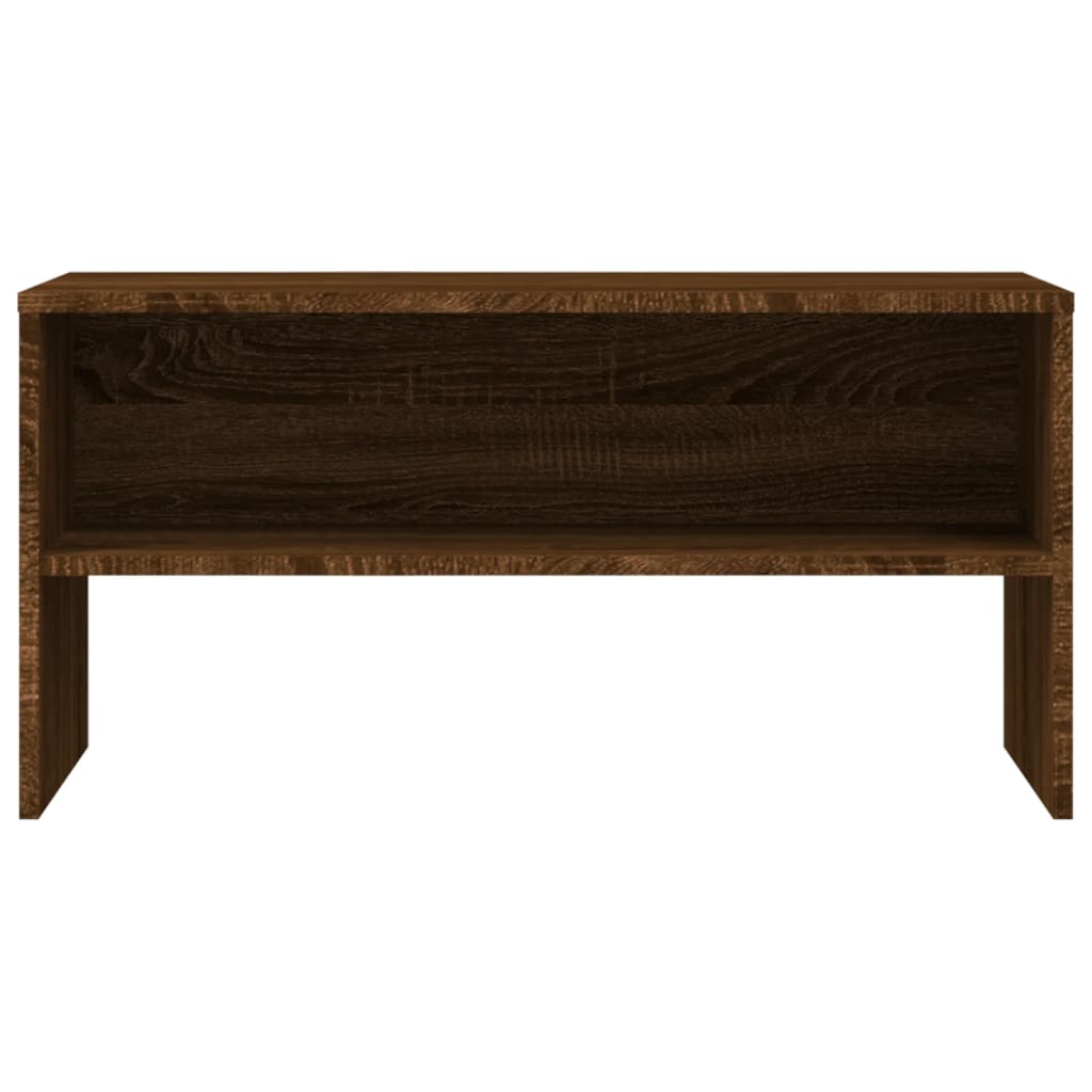 TV cabinet, brown oak, 80x40x40cm, engineered wood