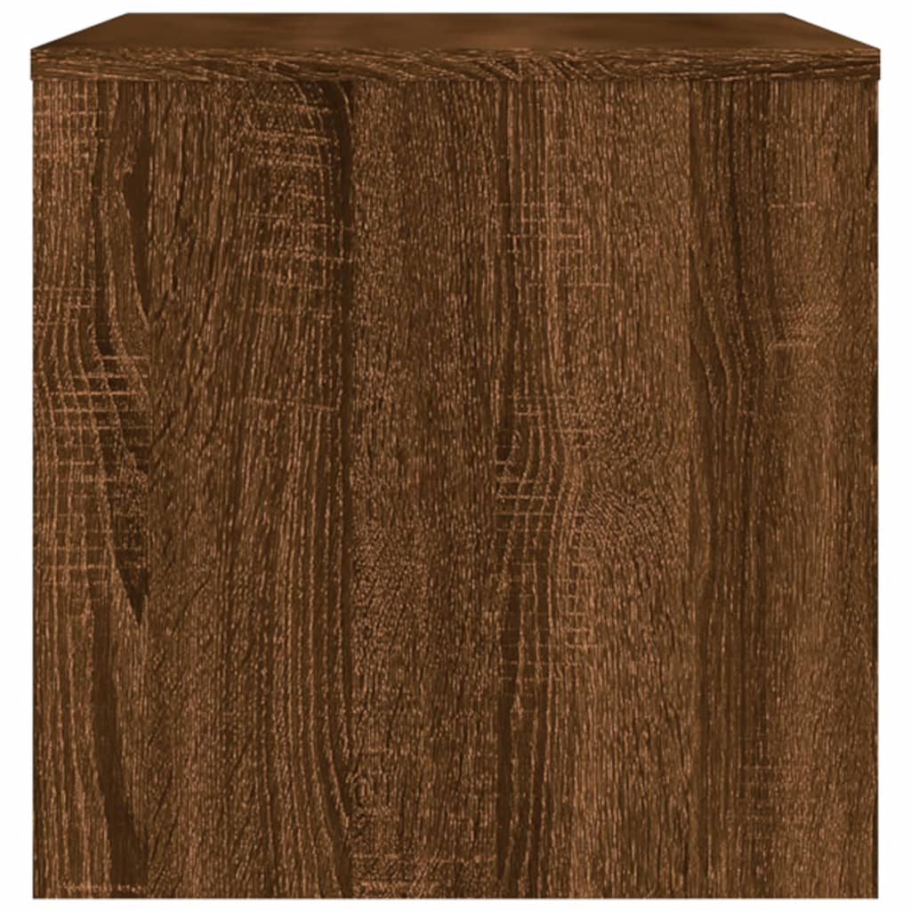 TV cabinet, brown oak, 80x40x40cm, engineered wood