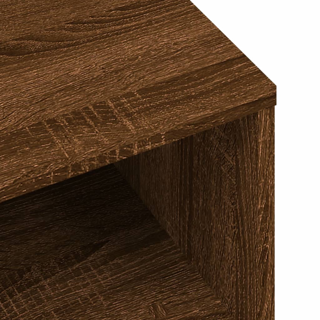 TV cabinet, brown oak, 80x40x40cm, engineered wood