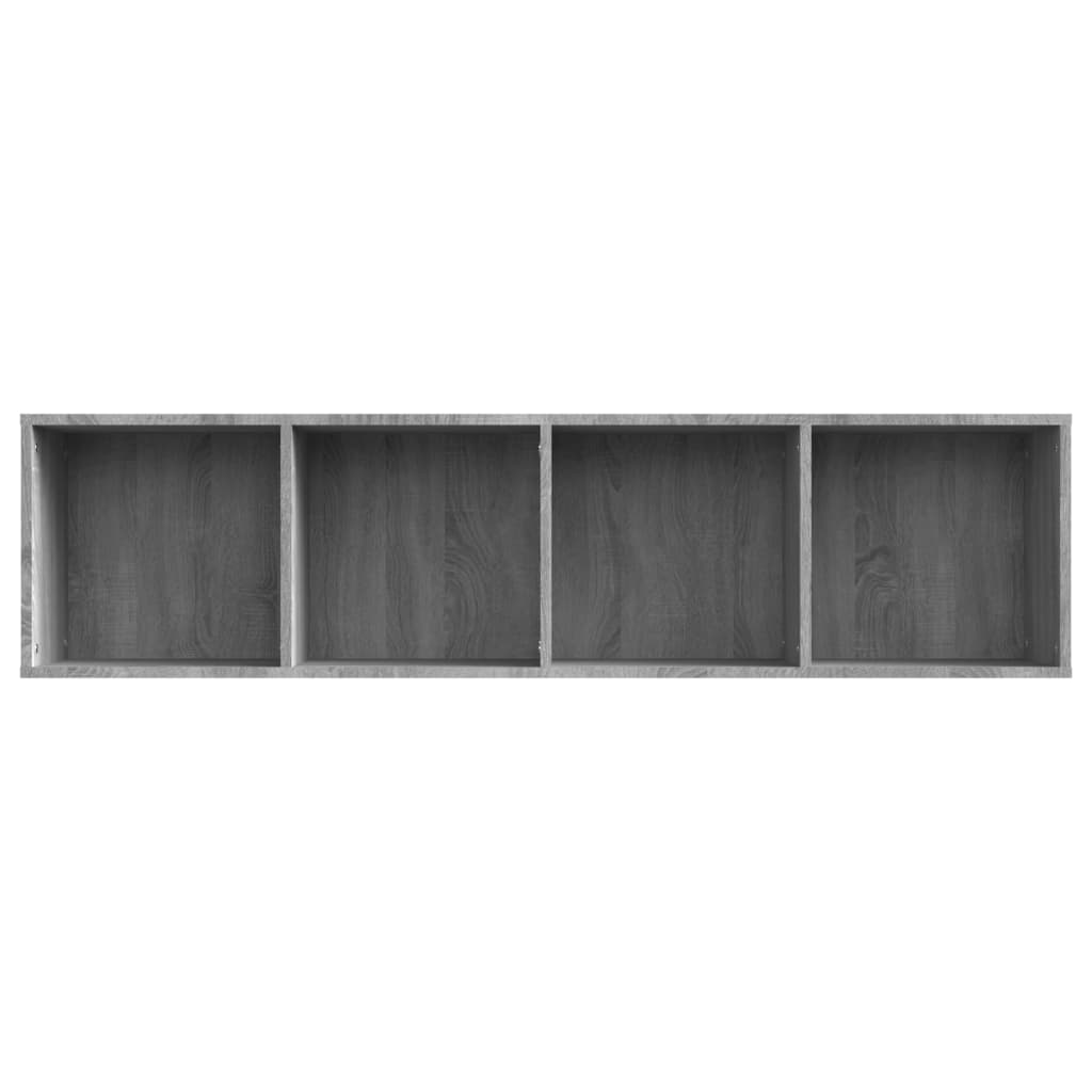 Grāmatu/televizora skapis, pelēks, 143x30x36cm, koks