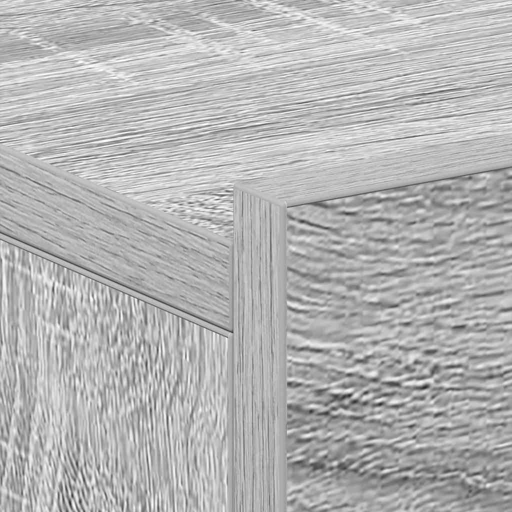 Naktiniai staliukai, 2vnt., pilki, 40x30x15cm, mediena