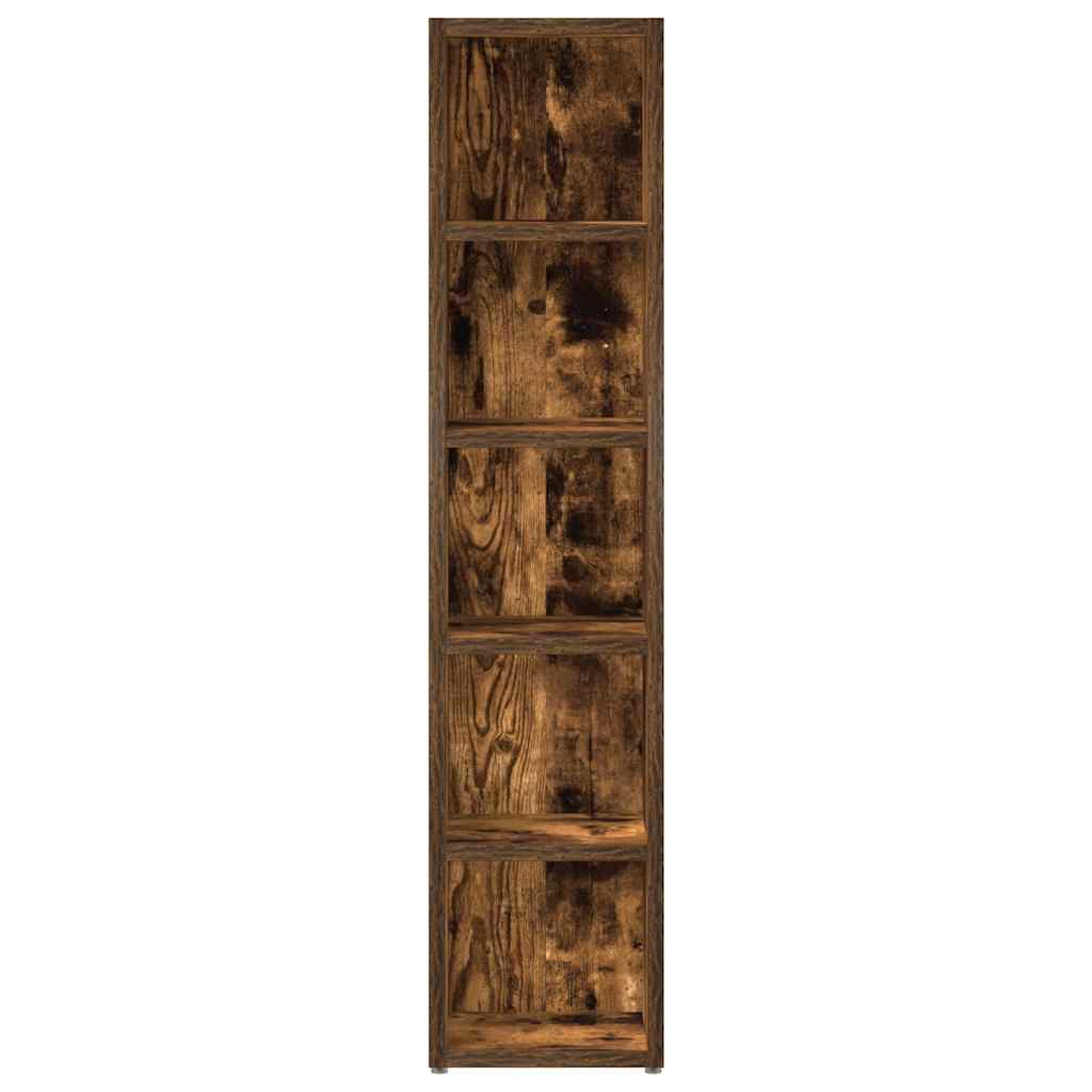 CD/DVD cabinets, 2 pcs., oak, 21x16x93.5cm, wood