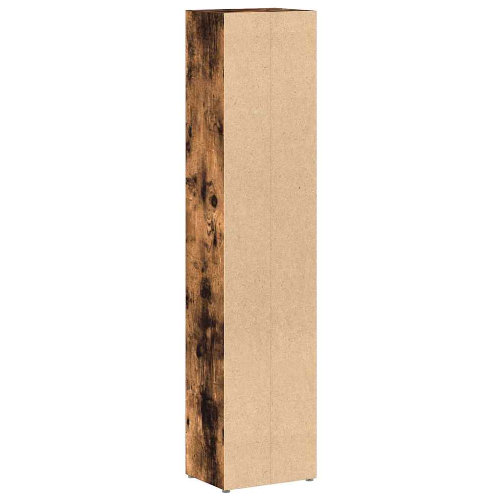 CD/DVD cabinets, 2 pcs., oak, 21x16x93.5cm, wood