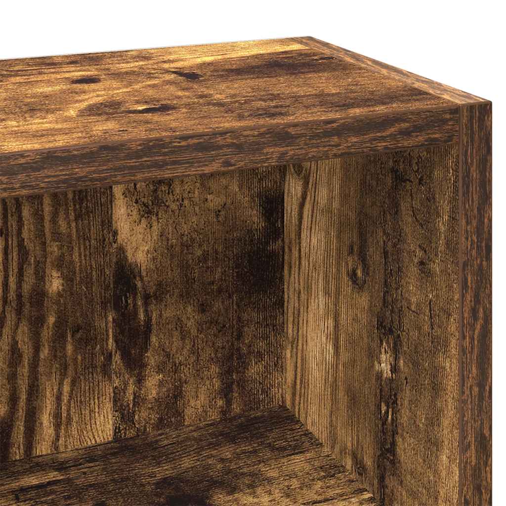 CD/DVD cabinets, 2 pcs., oak, 21x16x93.5cm, wood