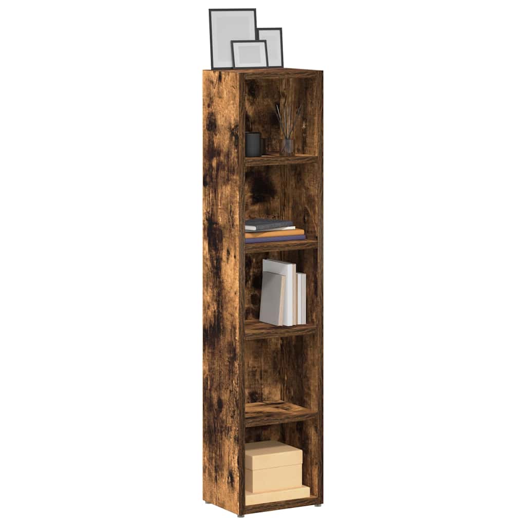 CD/DVD cabinets, 2 pcs., oak, 21x16x93.5cm, wood
