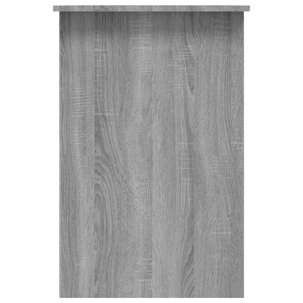 Desk, grey oak, 100x50x76cm, engineered wood