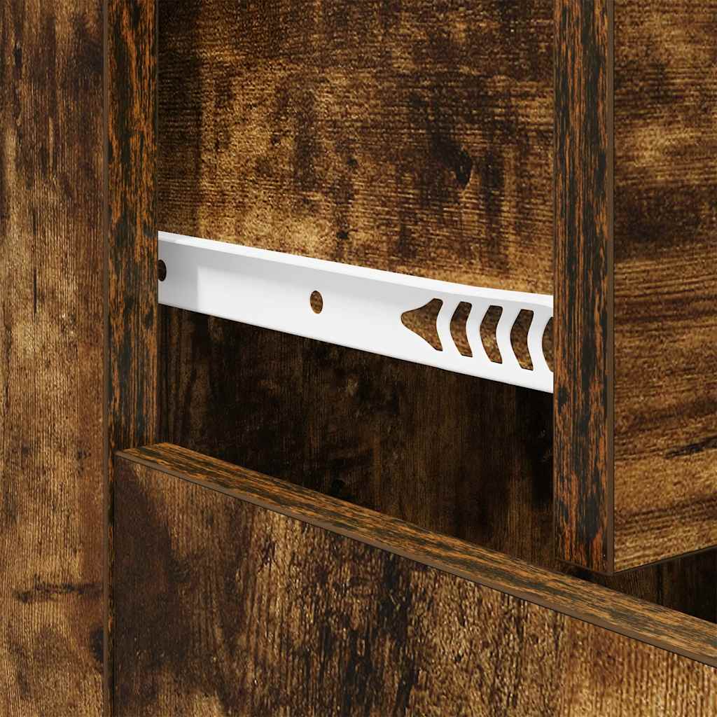 Šoninė spintelė, dūminio ąžuolo, 60x30x75cm, apdirbta mediena