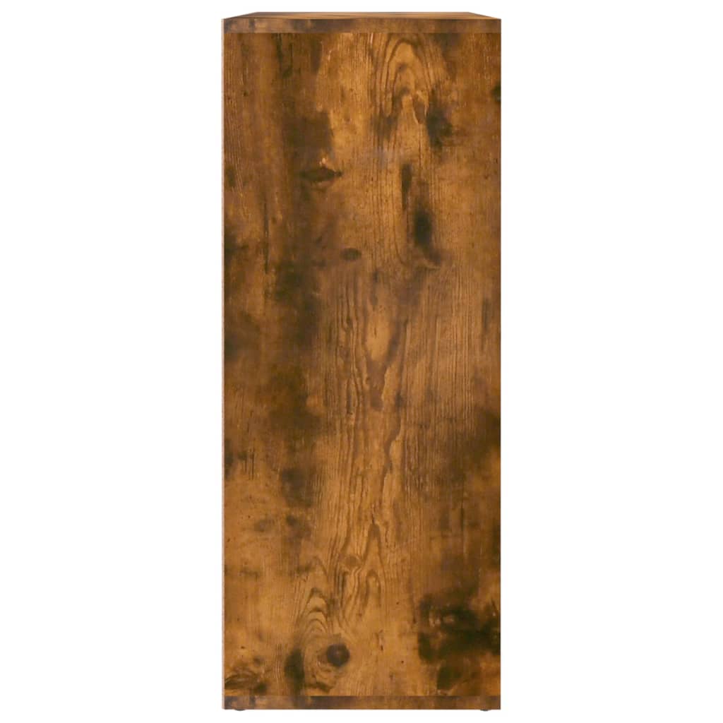 Side cabinet, smoked oak, 60x30x75cm, engineered wood