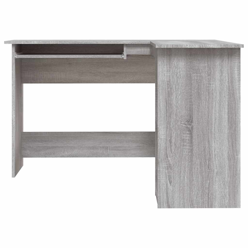 Corner desk, grey oak, 120x140x75cm, wood
