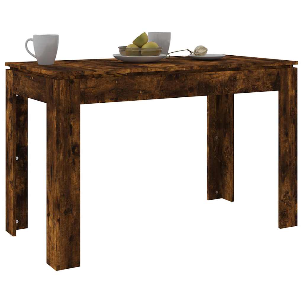 Dining table, smoky oak, 120x60x76cm, treated wood