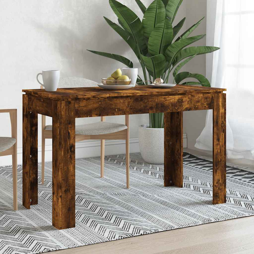Dining table, smoky oak, 120x60x76cm, treated wood