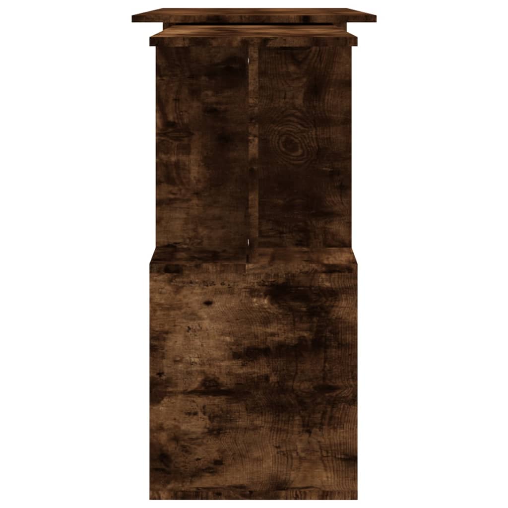 Corner writing desk, smoky oak, 200x50x76cm, wood