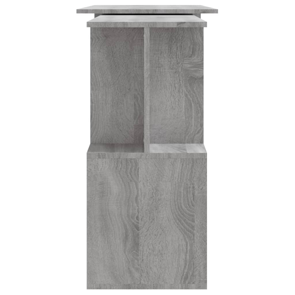 Corner writing desk, grey oak, 200x50x76cm, wood