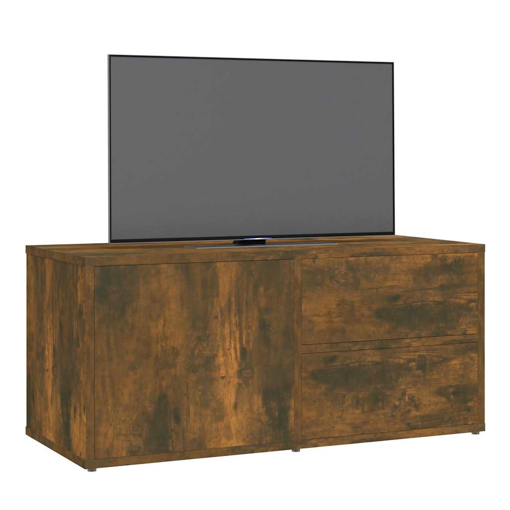 TV cabinet, smoky oak, 80x34x36cm, wood
