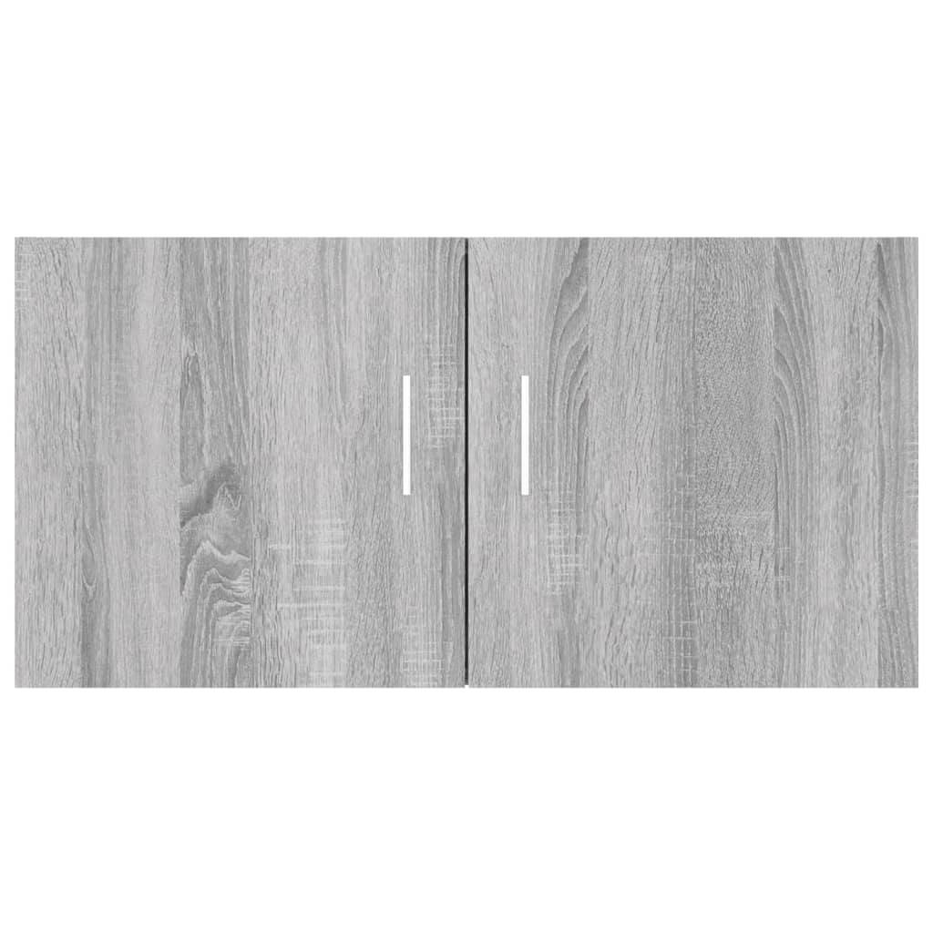 Wall cabinet, gray oak, 80x39x40cm, wood