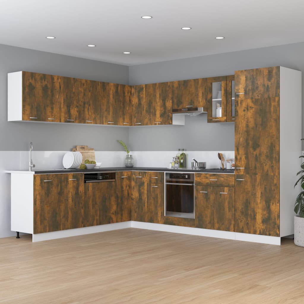 Base cabinet with drawer, "Lyon", oak, 30x46x81.5cm