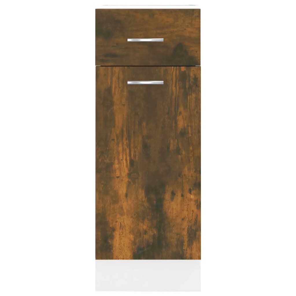 Base cabinet with drawer, "Lyon", oak, 30x46x81.5cm