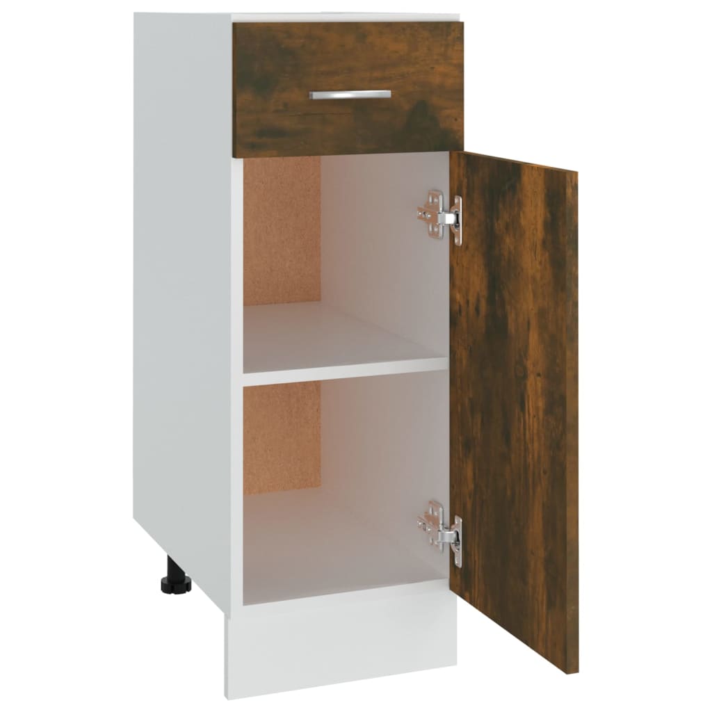 Base cabinet with drawer, "Lyon", oak, 30x46x81.5cm