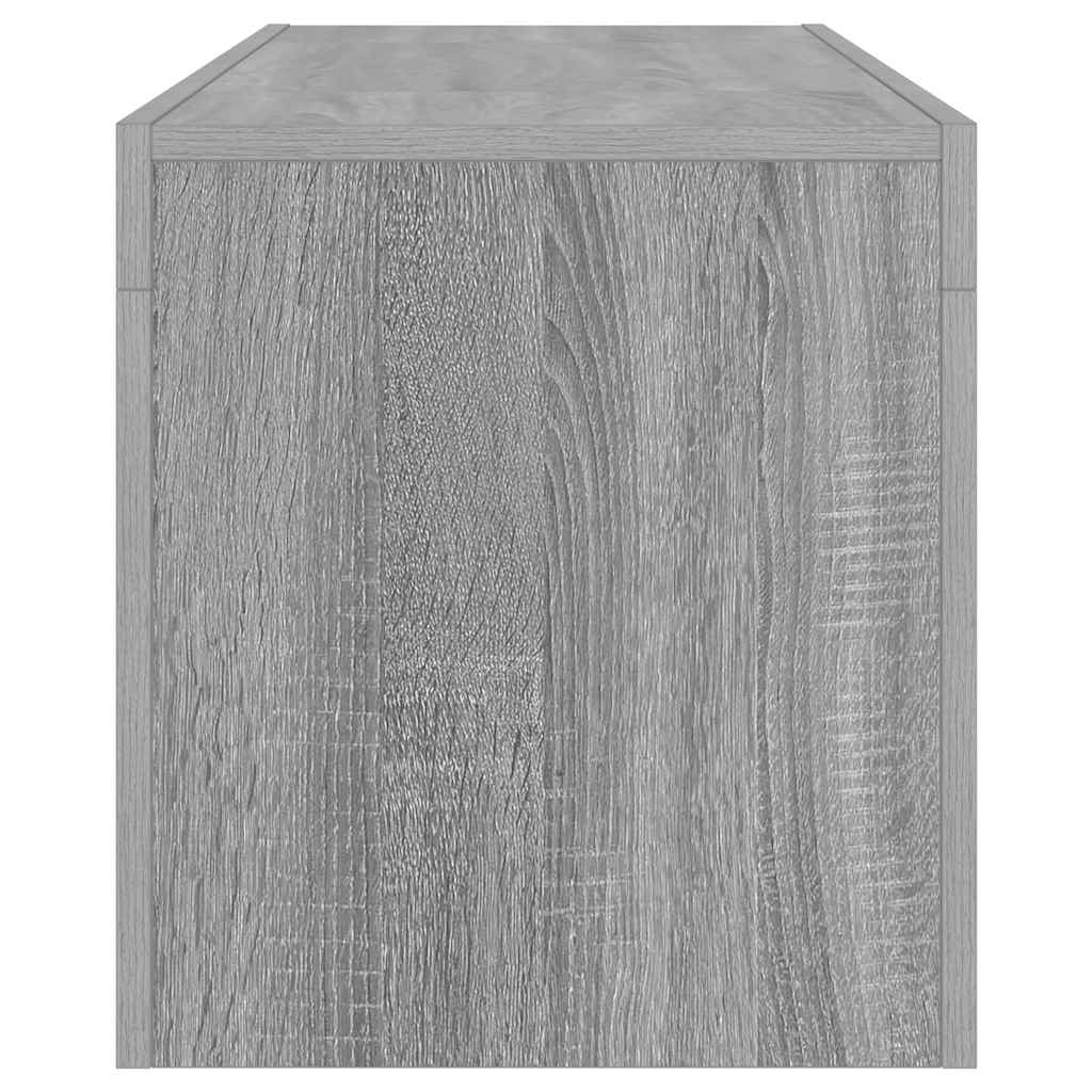 TV skapītis ar LED, pelēks ozols, 120x35x40cm