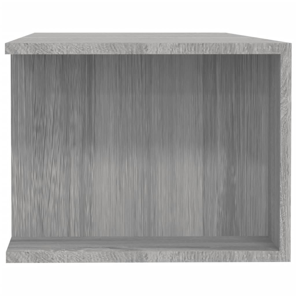 TV skapītis ar LED, pelēks ozols, 135x39x30cm