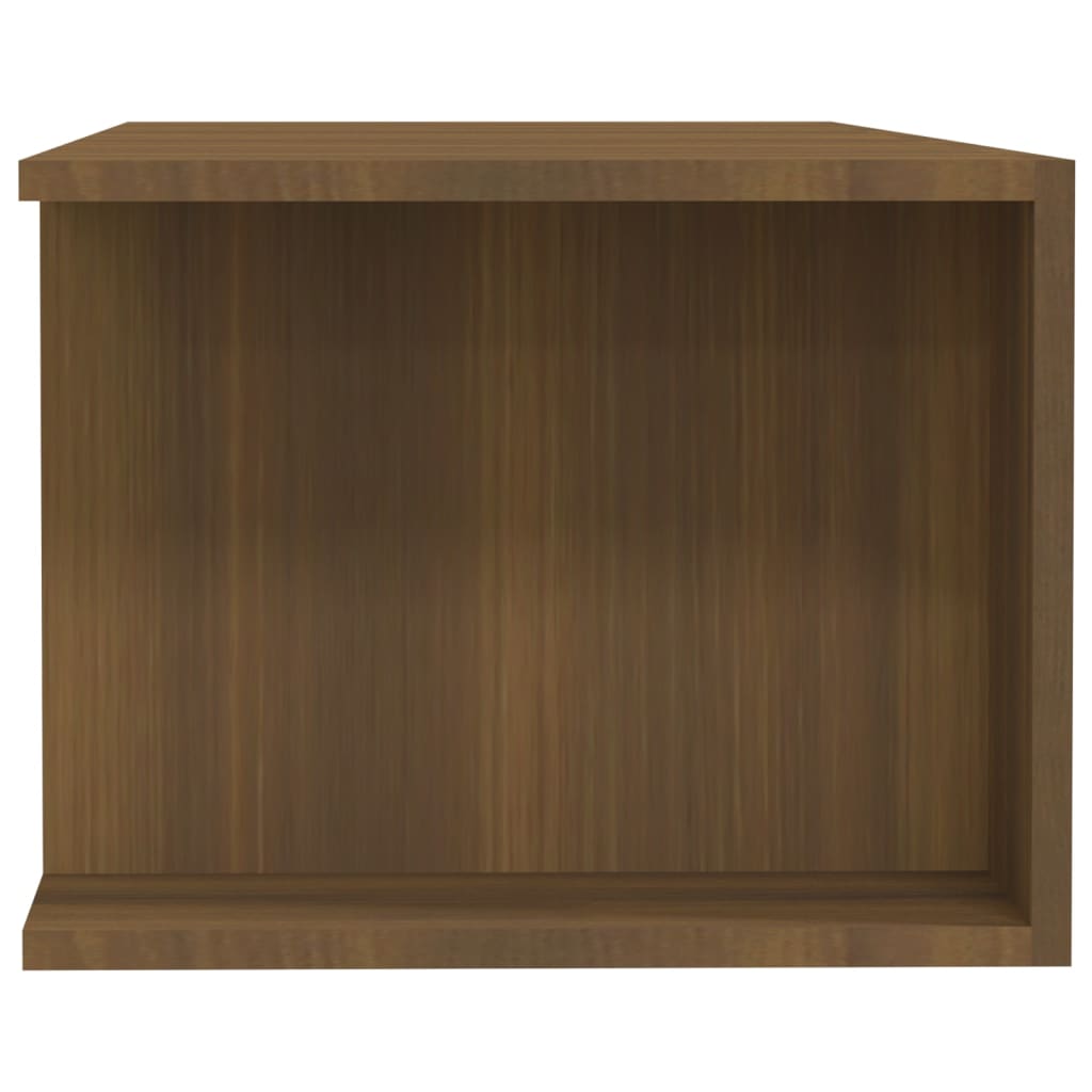 TV cabinet with LED, brown oak, 135x39x30cm