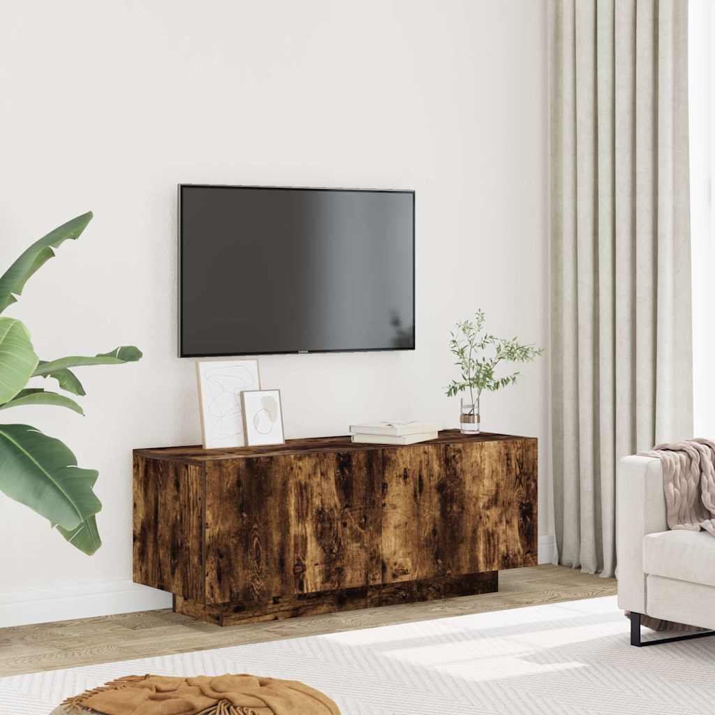 Televizoriaus spintelė, dūminio ąžuolo, 100x35x40cm, mediena