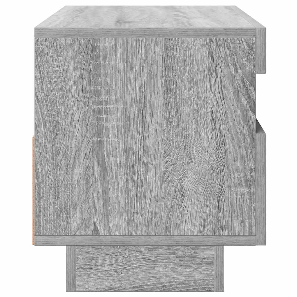 Televizoriaus spintelė su LED, pilka ąžuolo, 80x35x40cm