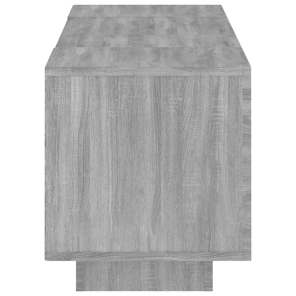 TV cabinet with LED, grey oak, 160x35x40cm