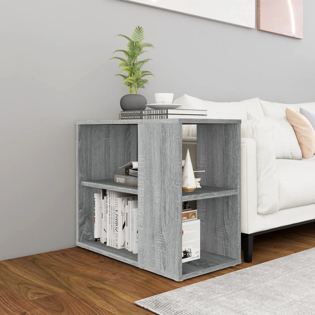 Side cabinet, grey oak, 60x30x50cm, engineered wood