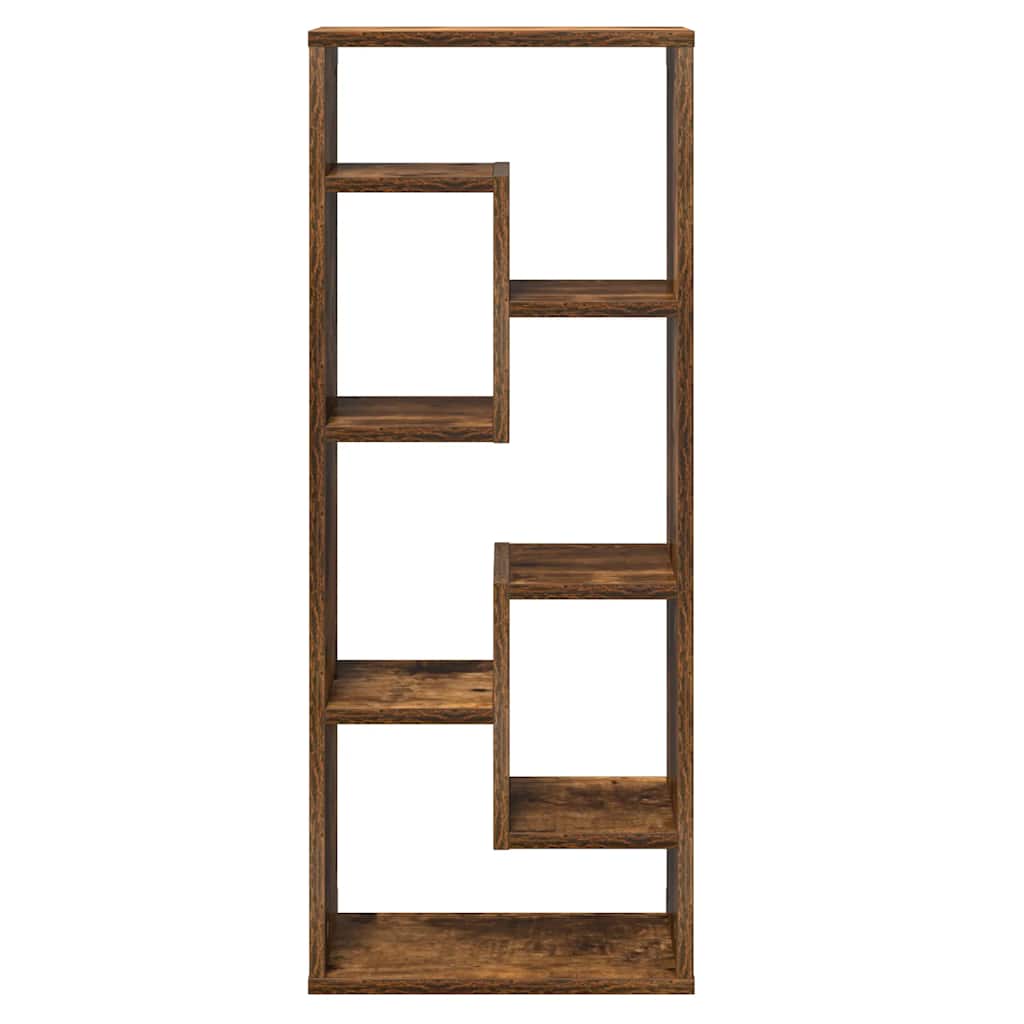 Wall shelf, smoke oak, 36x16x90cm, engineered wood