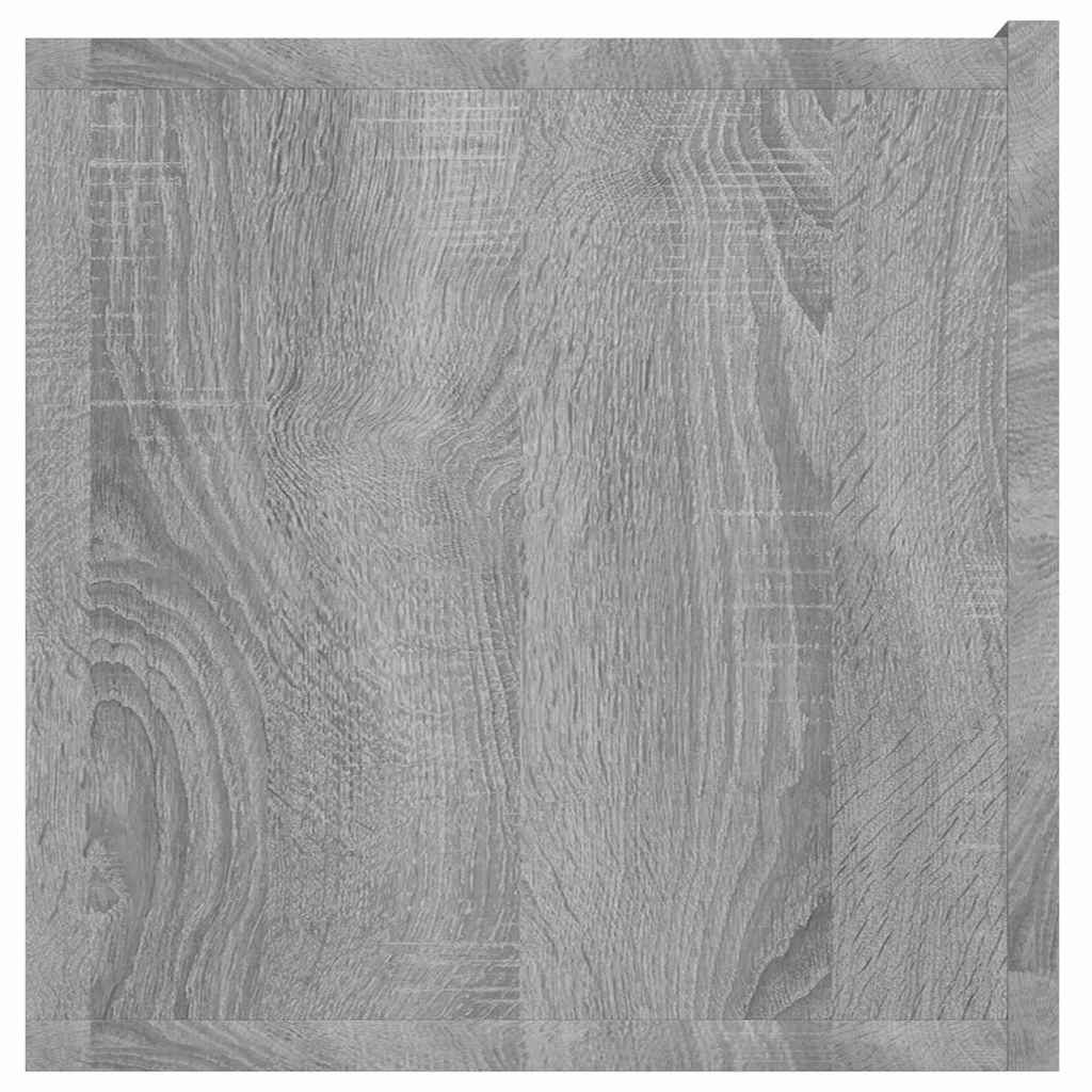 Wall-mounted TV cabinets, 3 pcs, grey, 60x30x30cm, wood