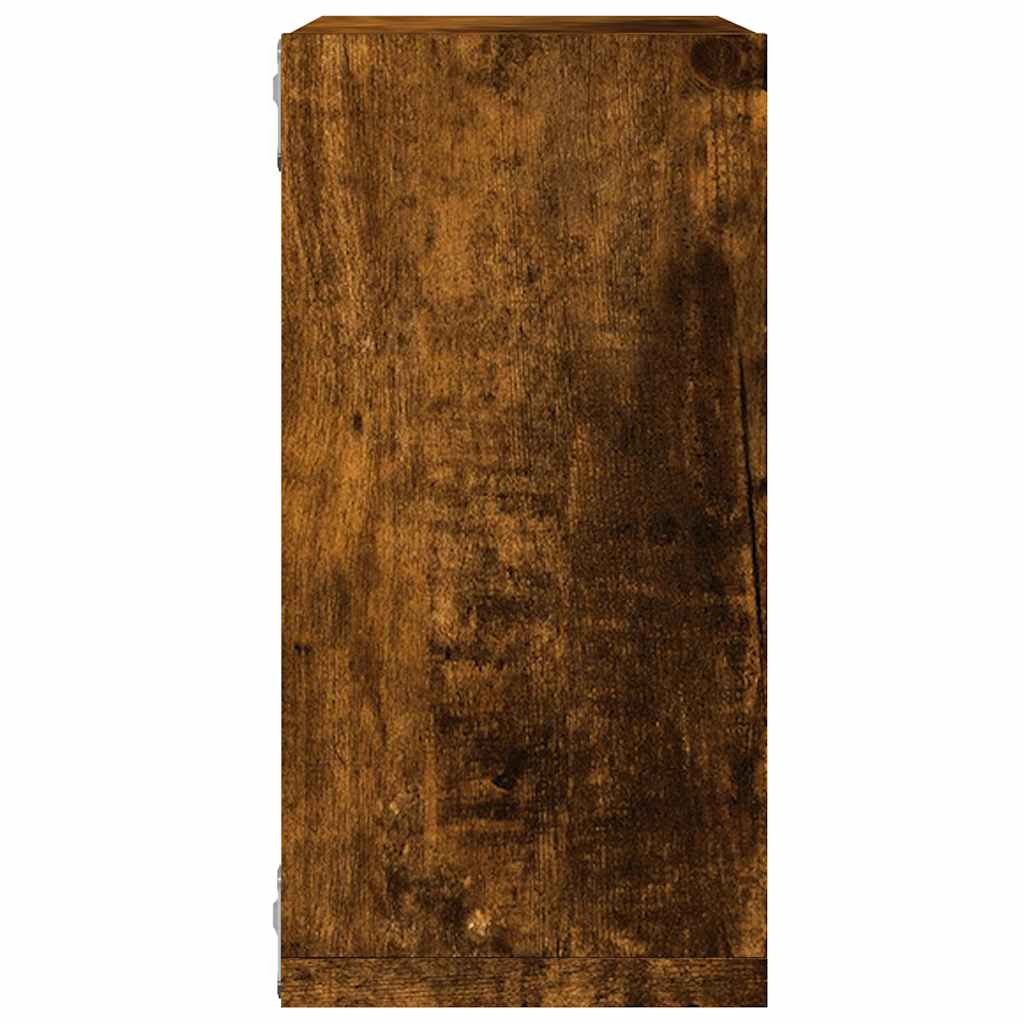 Wall Cube lentynos 6 vnt Rūkytas ąžuolas 30x15x30 cm