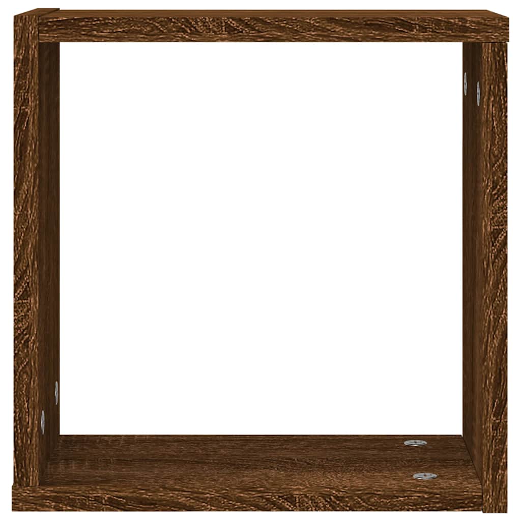 Sienas kubs Plaukti 2 gab Brūns ozols 30x15x30 cm