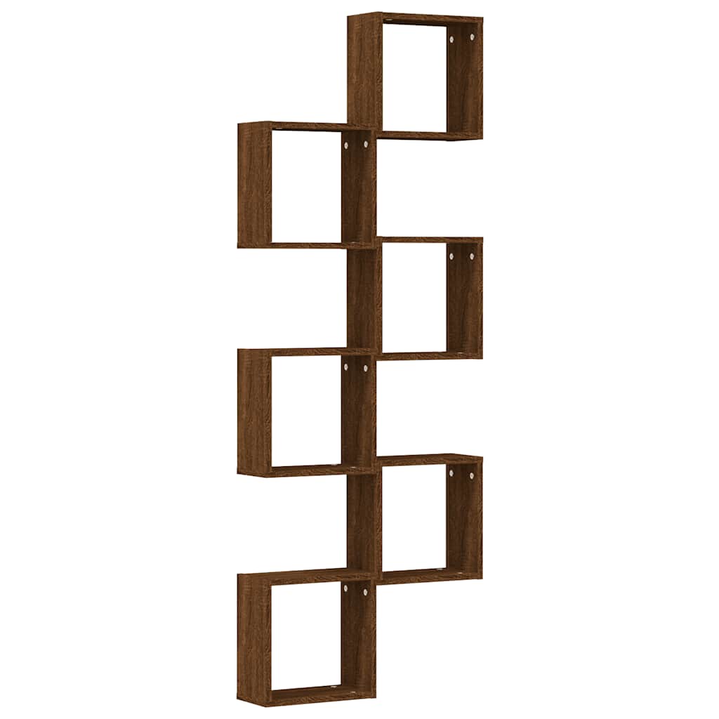 Sienas kuba plaukti 6 gab. Brūns ozols 30x15x30 cm