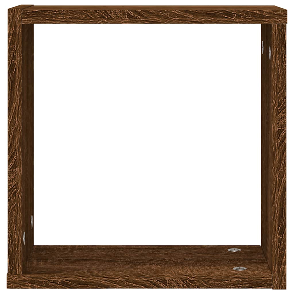 Sienas kuba plaukti 6 gab. Brūns ozols 30x15x30 cm