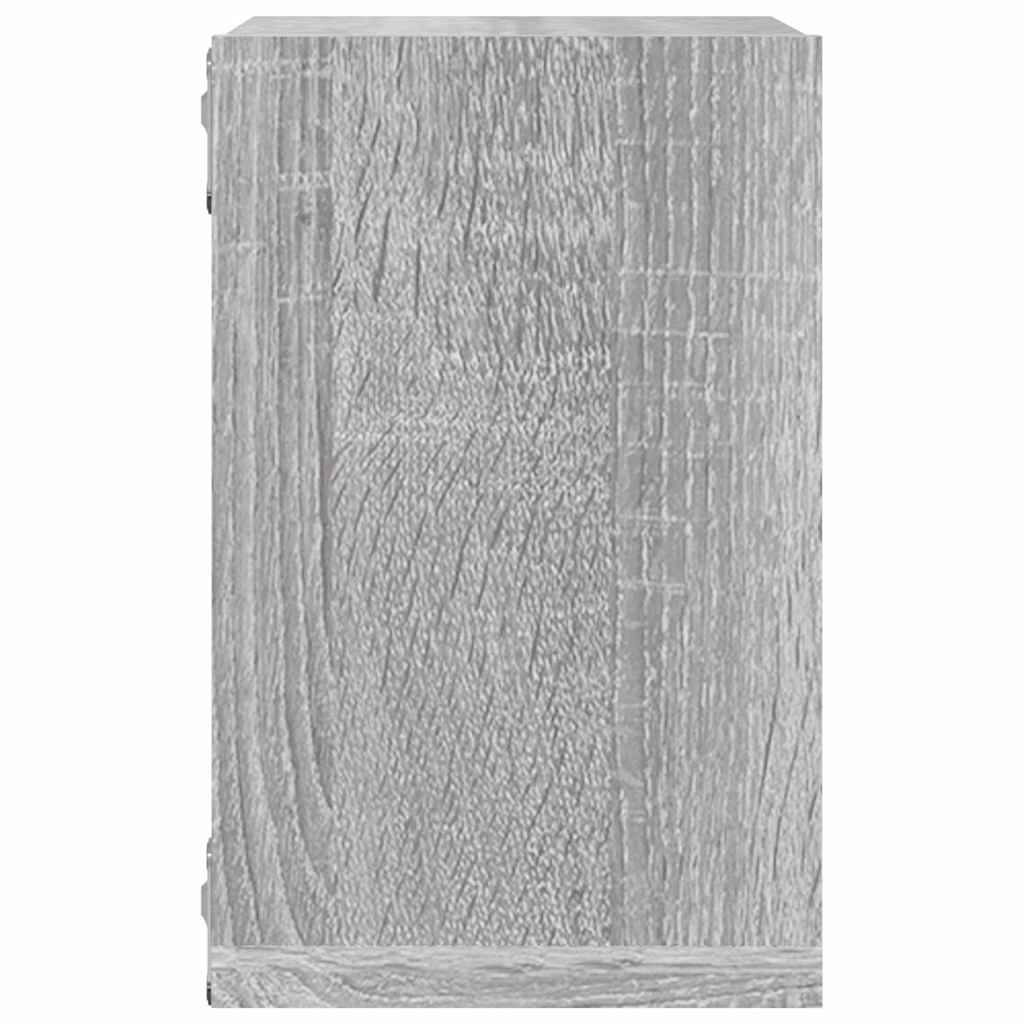 Wall Shelves 2 pcs Grey 26 x 15 x 26 cm Engineered Wood