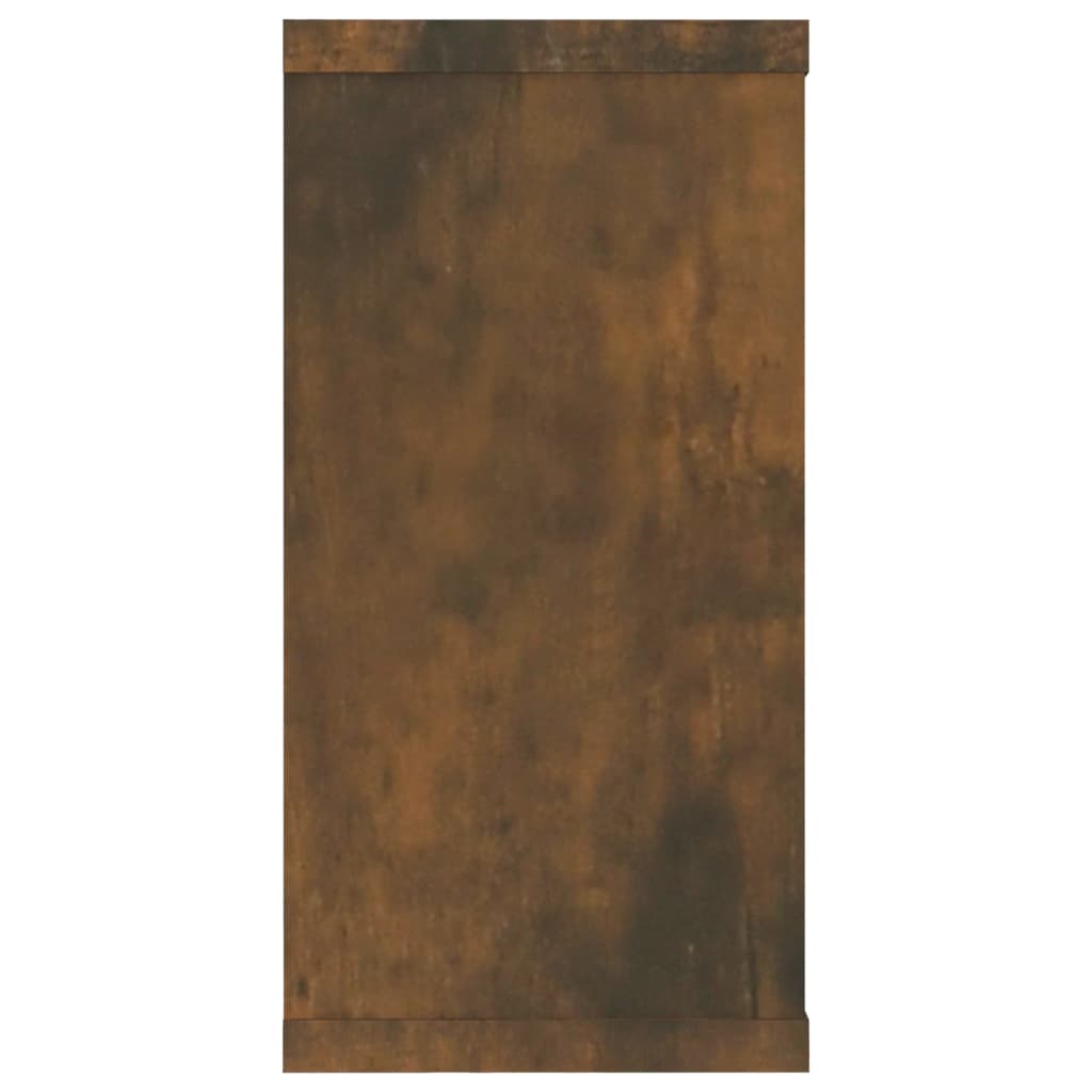 Wall shelves, 2 pcs., smoky oak, 100x15x30cm, wood