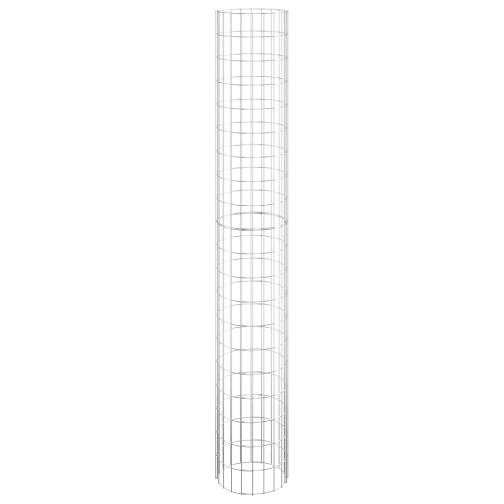 Gabiono stulpas, 30x200cm, galvanizuotas plienas, apskritas
