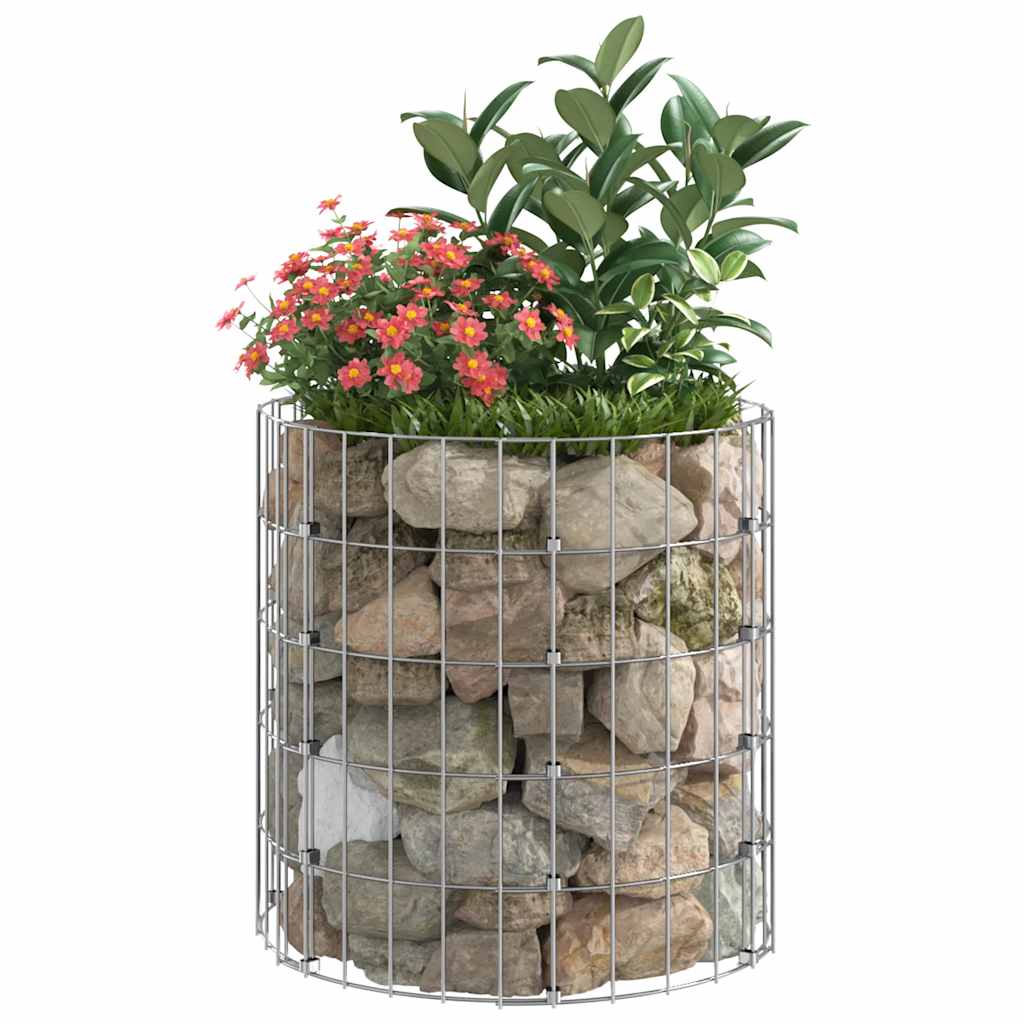 Gabiono stulpas, 50x50cm, galvanizuotas plienas, apskritas