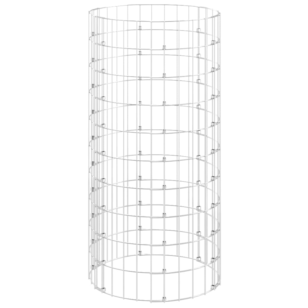 Gabiono stulpas, 50x100cm, galvanizuotas plienas, apskritas