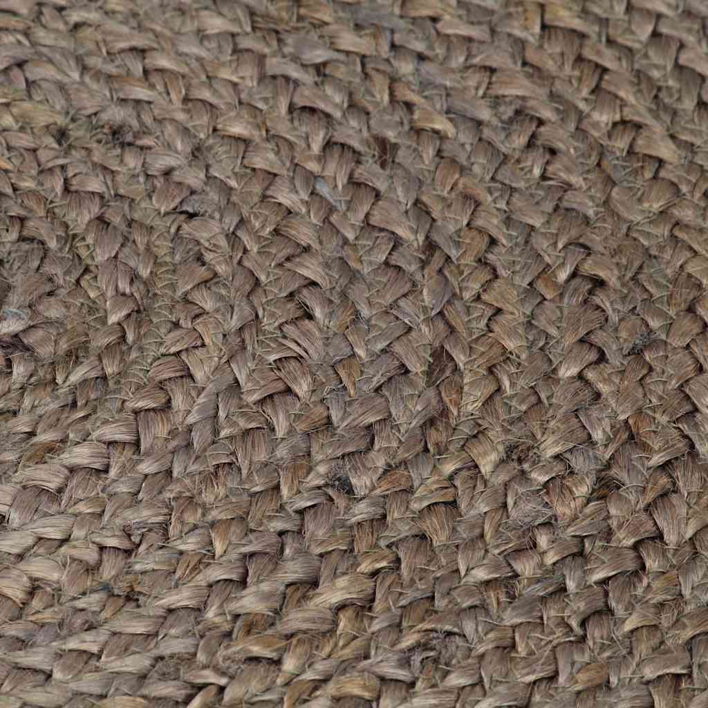 Paklājs, pelēks, 240cm, džuts, apaļš, roku darbs