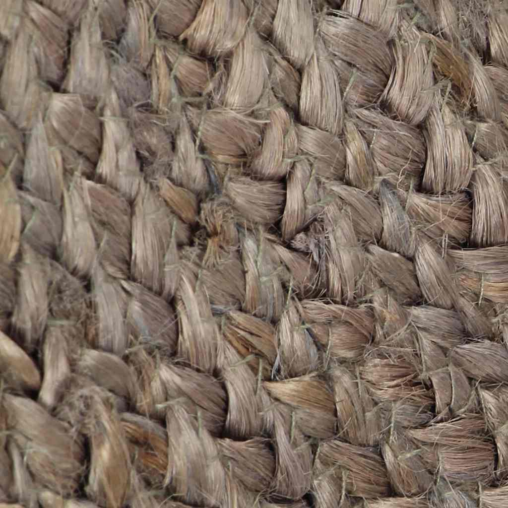 Paklājs, pelēks, 240cm, džuts, apaļš, roku darbs
