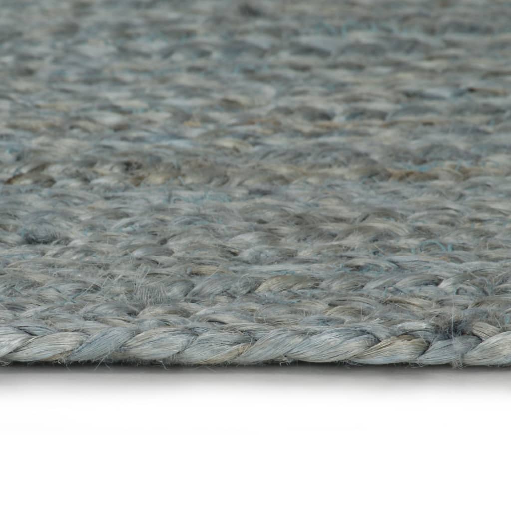 Paklājs, zaļš, 180 cm, džuta, apaļš, roku darbs